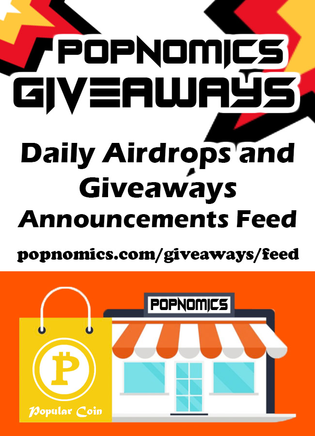 Popular Coins POPNOMICS The Social Media That Pays Giveaways Thread